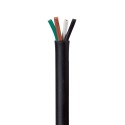 50m Cable Manguera Negro 4 hilos de 1mm2