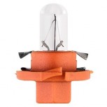 1 Lámpara Tablero 12V 1,1W BX8,4D Naranja