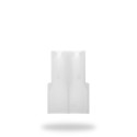 100 Conectores Hembra Blancos 2 Vías