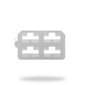 50 Conectores Hembra Blancos 4 Vías