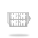 50 Conectores Macho Blancos 4 Vías