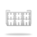 20 Conectores Macho Blancos 6 Vías