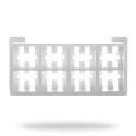 20 Conectores Macho Blancos 8 Vías