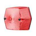 Luz Posición Hexagonal Roja s/Reflex 72x67mm