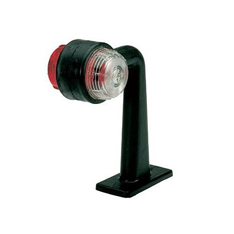 Piloto Anchura Brazo Curvo Blanco Rojo 191mm