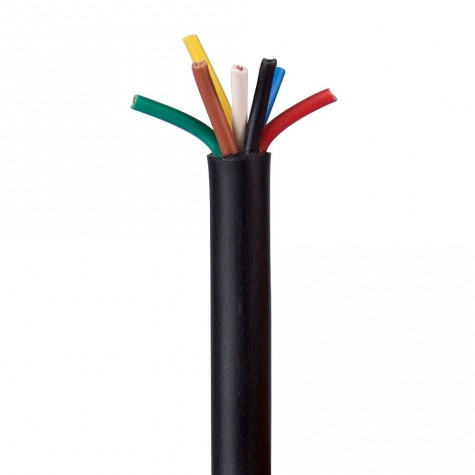50m Cable Manguera Negro 7 hilos de 1.5mm2