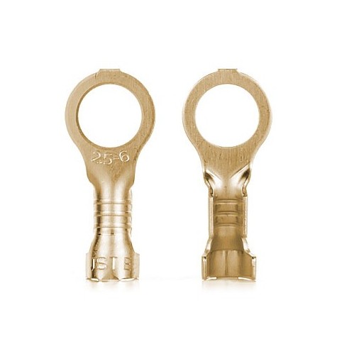 100 Terminales Redondos T6.2 Secc. 0.5-2.5