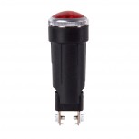 Luz Control Roja Tornillo Cristal Ø18mm T10