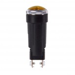 Luz Control Ámbar Tornillo Cristal Ø18mm T10