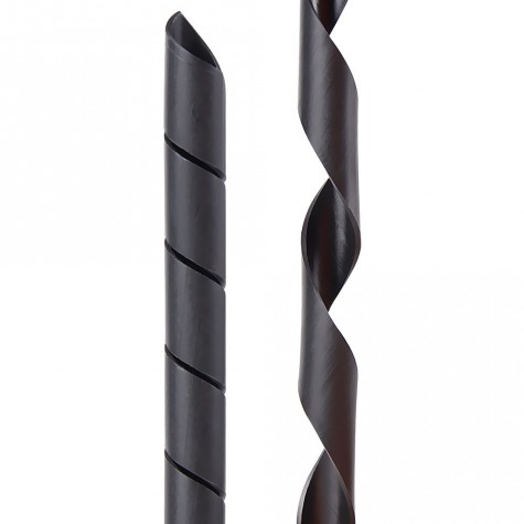 25m Cinta Helicoidal Negra 12,0mm interior